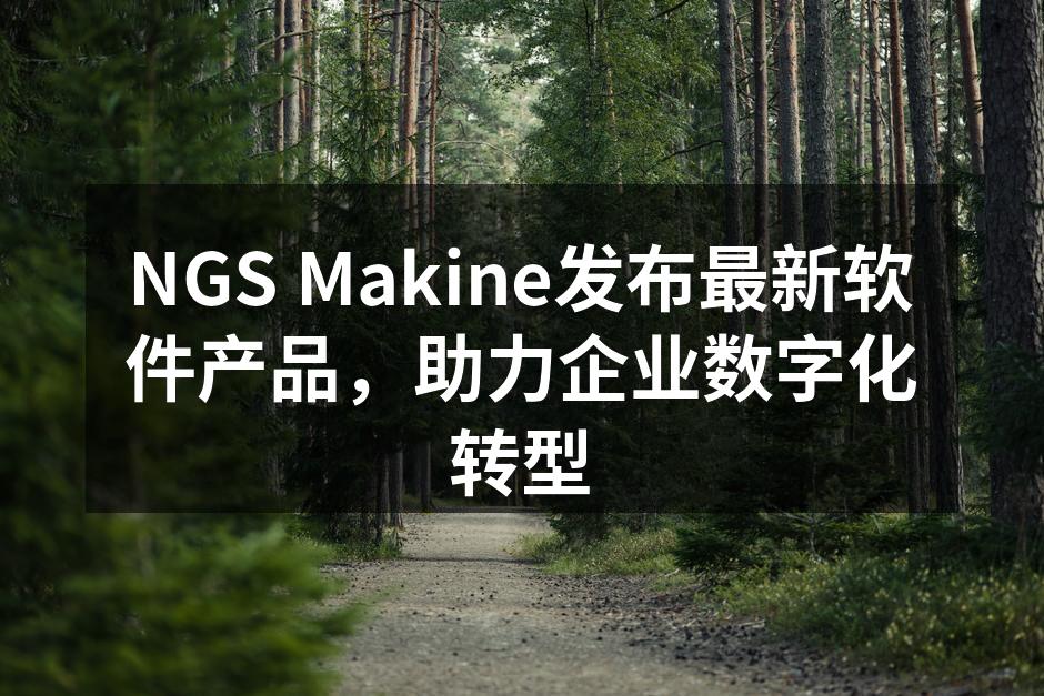NGS Makine发布最新软件产品，助力企业数字化转型
